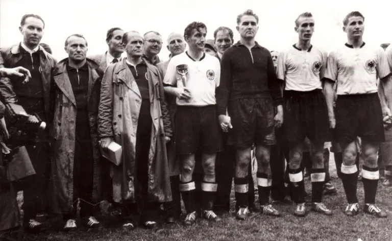 Fritz Walter mit der deutschen Nationalmannschaft